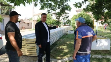Yenipazar'daki parklar, meydanlar ve cadde güzelleşiyor