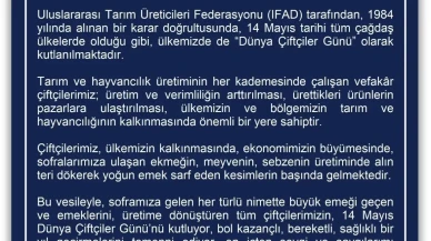 Dünya çiftçiler günü: Çiftçilerin ekonomideki hayati rolü vurgulandı