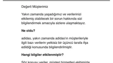 Adidas'ta veri ihlali: Müşteri bilgileri tehlikede