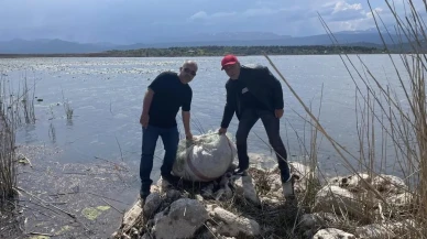 Beyşehir Gölü'nde av yasağı hiçe sayıldı: Yüzlerce metre balık ağı ele geçirildi