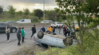 Emniyet kemeri hayat kurtardı: Çorlu'daki takla atan araçtan sürücü burnu bile kanamadan kurtuldu