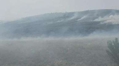 Denizli'nin Çivril ilçesinde korkutan yangın! Kontrol altına alma çalışmaları devam ediyor
