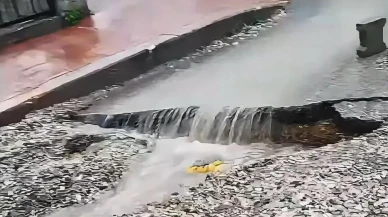 Sinop'ta şiddetli yağış sonrası yol çökmesi! Kalıcı çözüm çağrısı