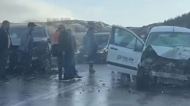 İspir'de iki otomobil çarpıştı: 4 yaralı