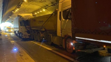 Gültepe Tüneli'nde zincirleme kaza 2 yaralı