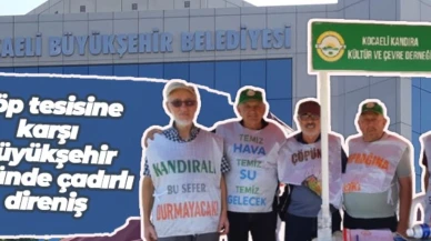 Kocaeli’de çöp tesisine karşı direniş sürüyor