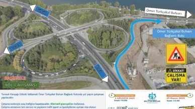 Yuvacık Kavşağı'nda trafik akışını rahatlatacak düzenleme