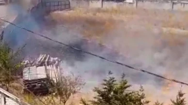 Darıca’da otluk alanda yangın söndürüldü