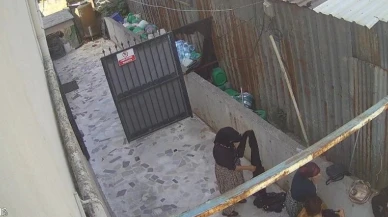Kocaeli'de kadınlar bahçede kıyafet değiştirdi