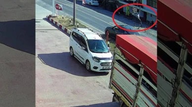 Alkollü sürücü yayaya çarptı kurtuldu