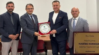 Ali Korkmaz hasta odasını tefriş etti