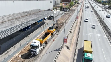 Gebze trafiği üstyapı çalışmaları başladı