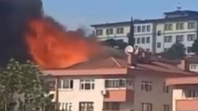 İzmit’te tadilatta yangın söndürüldü