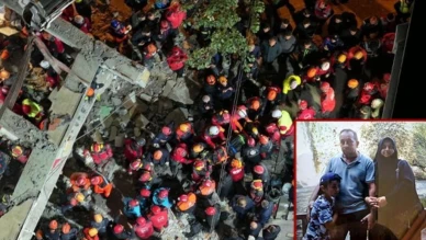 Gebze’de devrilen binada inceleme sürüyor