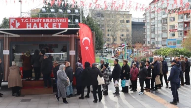 İzmit belediyesi halk et projesiyle vatandaşa destek oluyor
