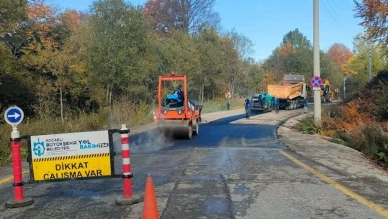 Kartepe zirve yolunda çalışmalar tamamlandı