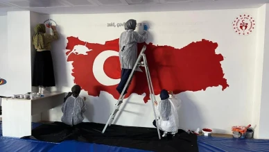 Düzce'deki güreş salonu sanat eserine dönüştü: İşte yeni hali