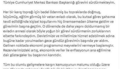 MB Başkanı Hafize Gaye Erkan Görevden Affını İstedi 