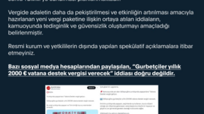 Gurbetçilerden vatana destek vergisi alınacak mı? Vatana destek vergisi nedir? 