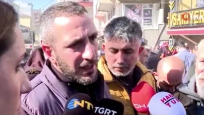 Gebze'de çöken binada eczacı şans eseri kurtuldu