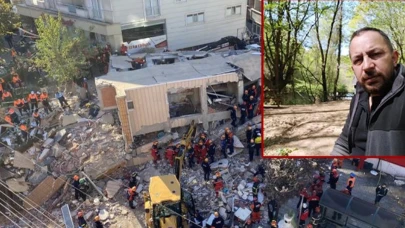 Gebze'de çöken binada mahsur kalan aile belirlendi