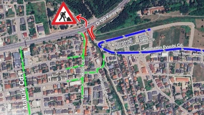 Kocaeli kavşak projesi trafiği kapattı