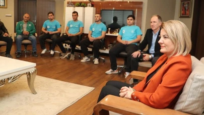 İzmit güreş takımı başkanı ziyaret etti