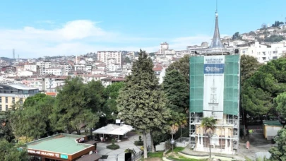 Saat Kulesi restorasyonu sürüyor