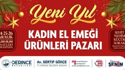 Derince'de kadın emeği ürünleri satışa çıkıyor