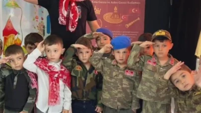 İscehisar Anaokulu'nda geleneksel 'kına gecesi ve asker eğlencesi': Minikler Türk kültürünü yaşattı