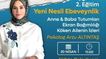 Niğde Belediyesi'nden ebeveynlere seminer: Yeni nesil ebeveynlikte neler konuşulacak?