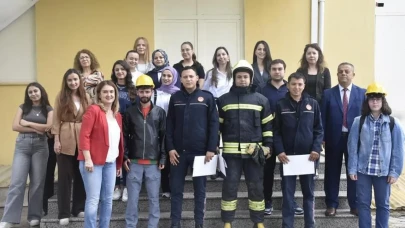 Köyceğiz’de sağlık personeline yangın eğitimi: Yangına nasıl müdahale edilir?