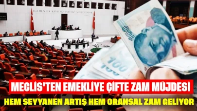 Meclis'ten emekliye çifte zam müjdesi: Hem seyyanen artış hem oransal zam geliyor