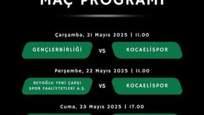 Kocaelispor U19 Takımı, bugün Altınordu Tesisleri'nde sahne alıyor! Rakipler kimler?