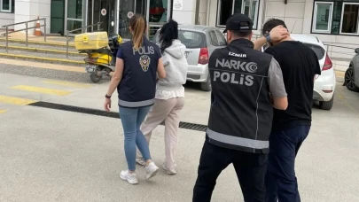 İzmir'de uyuşturucu operasyonu: 18 kök kenevir ve 8 kilo esrar ele geçirildi