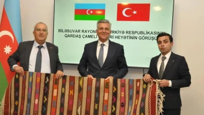 Çameli heyeti Azerbaycan'ın Bilesuvar kentinde temaslarda bulundu