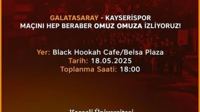 Kocaeli Üniversitesi'nde Galatasaray organizasyonu: Kocaelispor tepkisi patladı