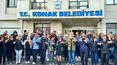 Konak'ta işçi grevi başladı: "Hizmet veremeyeceğiz, sokağa çöp bırakmayın"