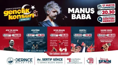 Derince'de 19 Mayıs coşkusu: Üç gün boyunca konserler ve etkinlikler