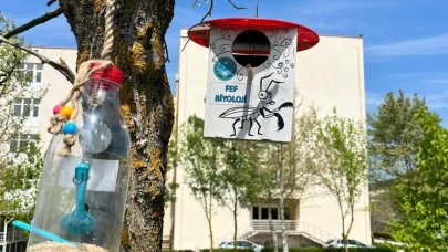 Öğrencilerden kuşlar için yuva ve yemlik: Balıkesir'de öğrencilerden doğa dostu proje