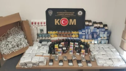 Afyonkarahisar'da şok baskın: 13 bin kaçak makaron ele geçirildi
