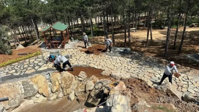 Gebze Damga Tepe Mesire Alanı inşaatı sürüyor