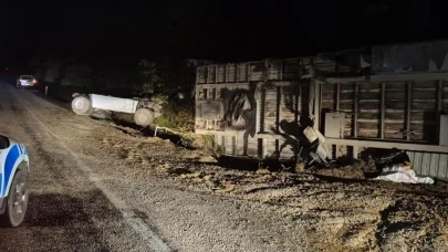 Adıyaman-Malatya karayolunda feci kaza: Tır devrildi, sürücü ağır yaralı