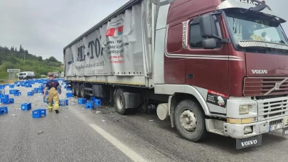 Balıkesir-Bursa yolunda tır kazası: Maddi hasar ve trafik aksamalarına yol açtı