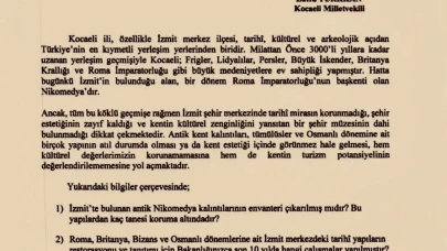 İzmit'te tarihi miras tehdit altında: Milletvekili Türkkan'dan bakanlığa soru önergesi!