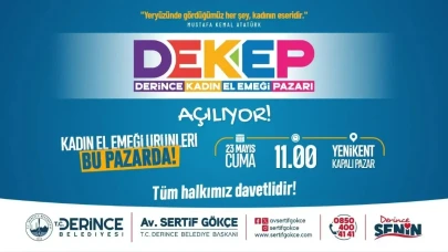 Derince Kadın El Emeği Pazarı, kadınların yeteneklerini sergileyecek! 23 Mayıs'ta açılıyor