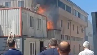 Gebze kereste fabrikasında yangın söndürüldü