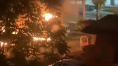 Kocaeli'de oto tamirhanesinde yangın patlama yaşandı