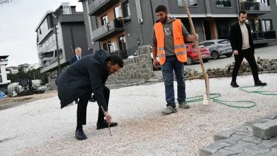 Başiskele'de üstyapı çalışmaları hızlandı