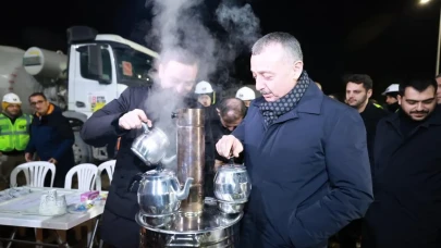 Başiskele Kavşağında çalışmalar devam ediyor